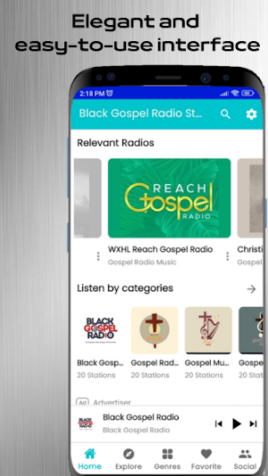 Black Gospel Radio Station FM Screenshot 2