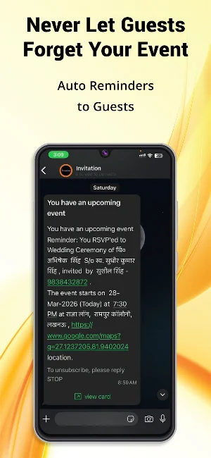 Invitation-Maker & RSVP App Screenshot 2