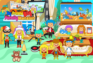 My Pretend Family Mansion - Big Friends Dollhouse Screenshot 3