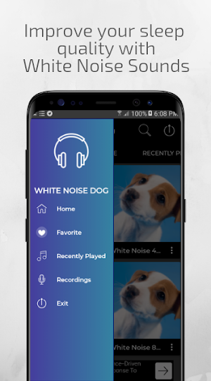 White Noise Dog Relaxing Screenshot 0