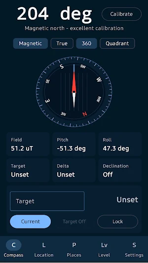 True Heading Compass Screenshot 1