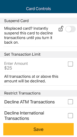 New Horizons CU Card Services Screenshot 2