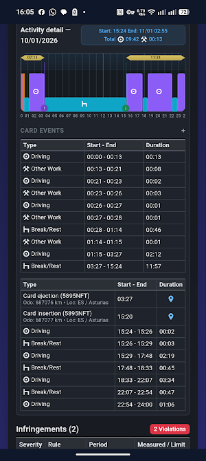 Driver Card Reader TachoManage Screenshot 2