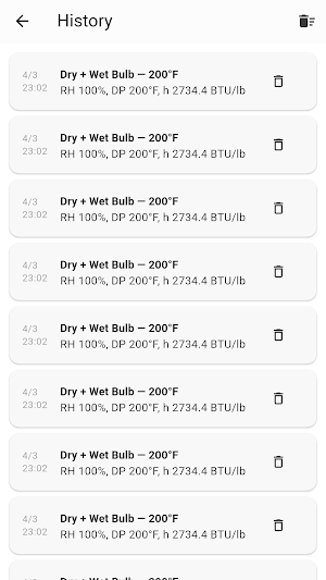 HVAC Psychrometric Calculator Screenshot 2