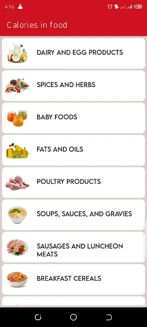 Calories in Food Screenshot 2