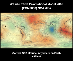 Correct altitude (geoid corrections) Screenshot 0