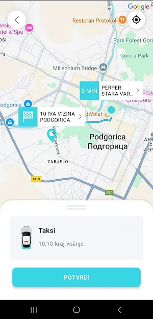 eTaxi Podgorica Screenshot 1