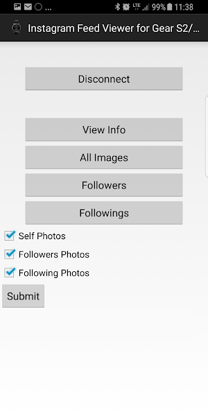 Social Photo Feed For Gear S2/S3 Screenshot 1