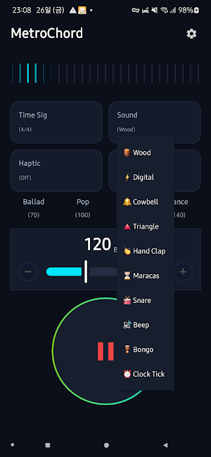 MetroChord: Precise Metronome Screenshot 1