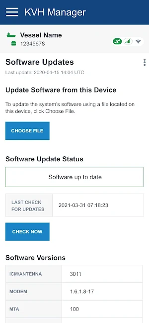 KVH Connect Screenshot 3