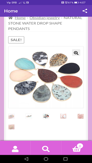 Magic Crystal Stone - Online Shop Screenshot 2