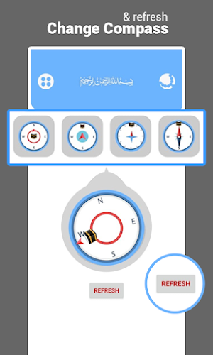 Qibla Direction with Tasbeeh Counter Screenshot 1