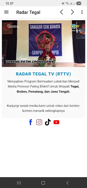 Radar Tegal TV Screenshot 0