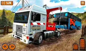 Offroad Tow Truck Driver Transport Truck Simulator Screenshot 3