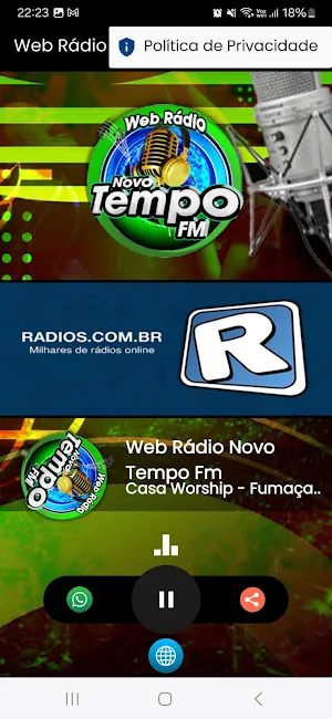 Web Rádio Novo Tempo Fm Screenshot 1
