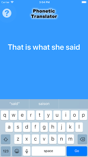 Phonetic Translator Screenshot 0