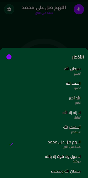 Tasbih Voice Counter Dhikr App Screenshot 2