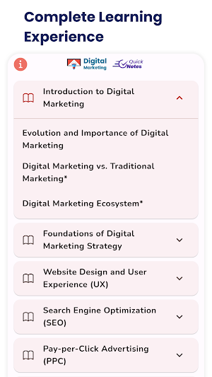 Digital MarketingQuick Notes Screenshot 0