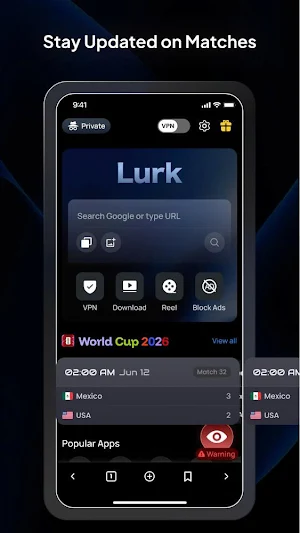 Lurk: Secure Private Browser Screenshot 1