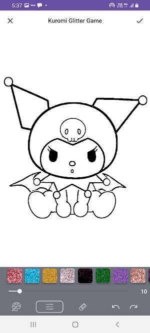 Kuromi Glitter Game Screenshot 2