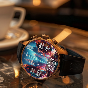 Key WF50 City Light Watch Face Screenshot 3