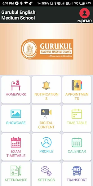 Gurukul School Parent App Screenshot 3