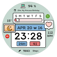 NW094: DIgital watch face