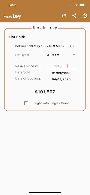 Resale Levy Screenshot 1
