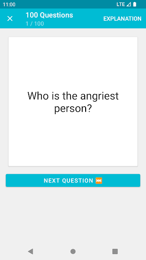 100 Questions - 100% fun Screenshot 1