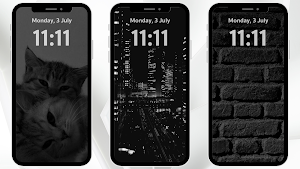 Black Only Wallpaper Screenshot 3
