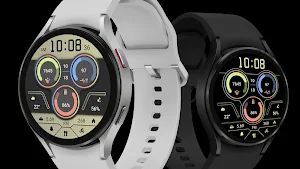 Retro Colored Round For WearOS Screenshot 3
