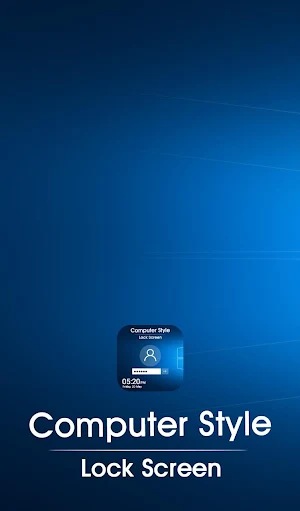 Computer Style Lock Screen Screenshot 0