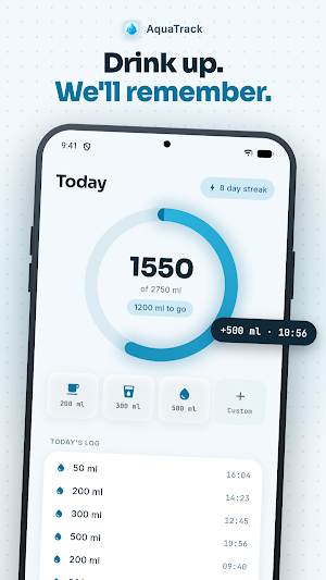 AquaTrack: Water Reminder Screenshot 0