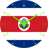 Costa Rica Analog Watch Face