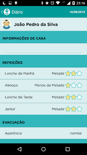 Diário Escola Pais EI Screenshot 1