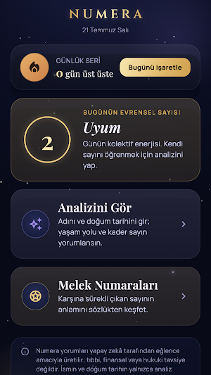 Numera: Numeroloji Analizi Screenshot 0