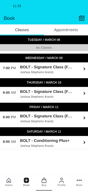 BOLT FITNESS TRAINING Screenshot 1