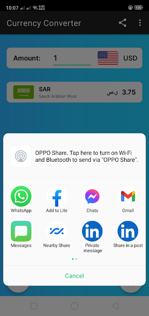 Currency Converter - US Dollar Saudi Riyal Screenshot 3