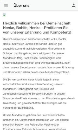 Steuerberater Rohlfs & Henke Screenshot 1