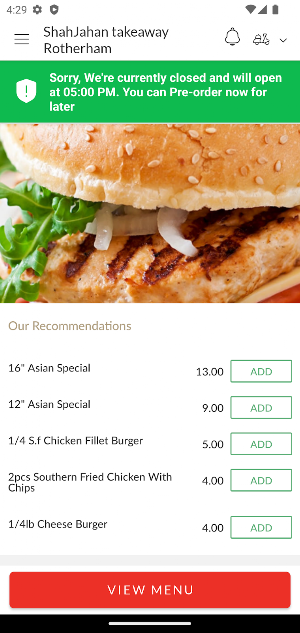 ShahJahan takeaway Rotherham Screenshot 1
