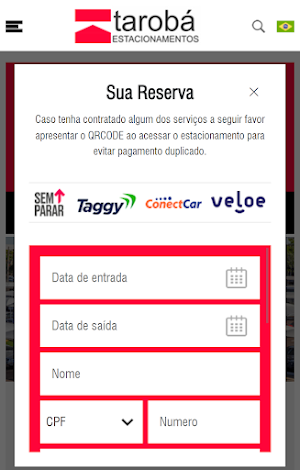 Taroba Estacionamentos Screenshot 2
