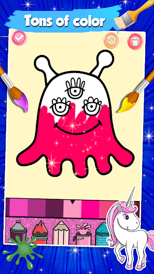Halloween Coloring Drawing Pages Glitter Screenshot 3