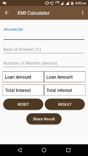 EMI Calculator Screenshot 2
