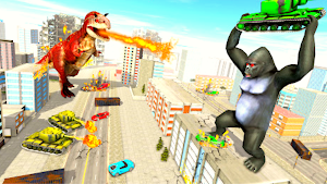 Gorilla Rampage City Attack 3D Screenshot 1