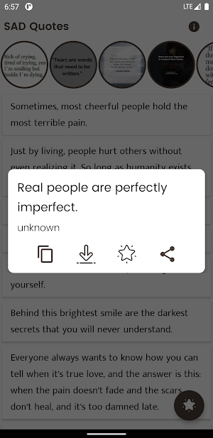 SAD Quotes and Sayings Screenshot 3