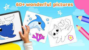 Coloring Games for Kids Animal Screenshot 1
