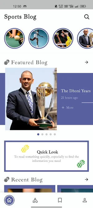 Sports Blog Screenshot 0