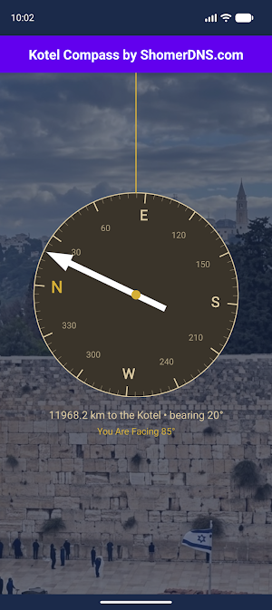 Kotel Compass Screenshot 3