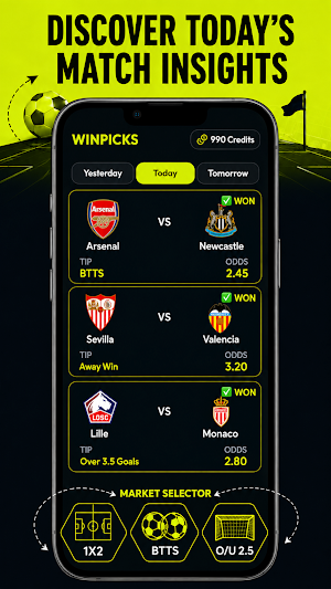 WinPicks - AI Soccer Tips Screenshot 0