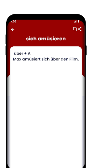 Verben mit Präpositionen Screenshot 2